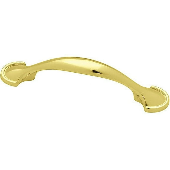 Liberty Polished Brass 3" Half Round Foot Pull