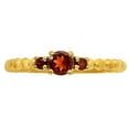 thumbnail image 4 of 18K Gold Over Brass Natural Hessonite Garnet Ring s.7 Jewelry RM-1047 TGR1041_A_7, 4 of 6