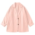 thumbnail image 4 of CHGBMOK Blazers for Women Business Casual Long Sleeve Suit Jacket Lapel Button Down Suit Jacket with Pockets, 4 of 9