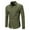 Green, variant on Fashion Long Sleeve Shirts for Mens Plus Size Casual Business Dark Print Button d Lapel Top Shirt Save to 65% Off!