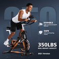 thumbnail image 4 of UPGO Pro Magnetic Indoor Cycling Bike Stationary Exercise Bike with 350 lbs Weight Capacity and Comfortable Seat Cushion, 4 of 8