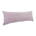 thumbnail image 3 of Laddha Home Designs Hand Stitched Striped Cotton Lumbar Pillow Cover - 36" - Purple and Red, 3 of 10