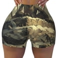 thumbnail image 2 of Fuzoiu Epic Dragon Skull Scene Print Women's Workout Shorts,Workout Biker Shorts Women,Exercise Fitness Shorts,Scrunch Short, Athletic Shorts for Gym Yoga Running Sport Active-X-Large, 2 of 8
