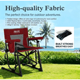 thumbnail image 2 of Avaar Outdoor Folding Rocking Camp Chair w/Cup Holder, 400lbs Capacity, Passion Red, 2 of 10