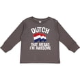 thumbnail image 3 of Inktastic Dutch Gift Pride Netherlands Flag Boys or Girls Long Sleeve Toddler T-Shirt, 3 of 5