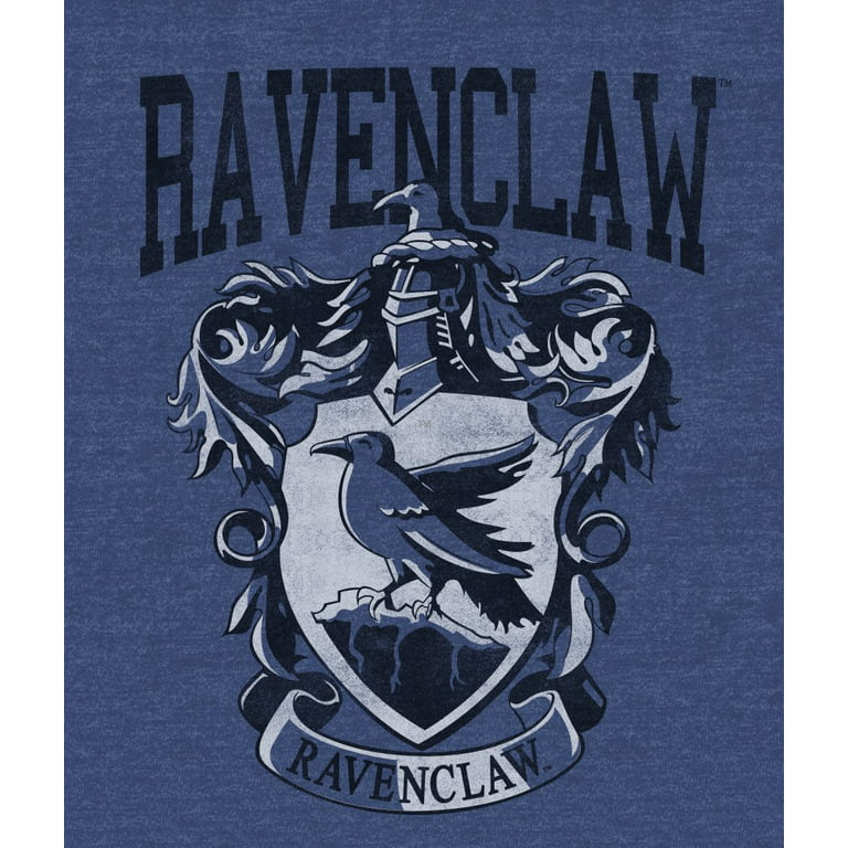 Potter T-shirt-Large Men\'s Heather Harry Crest Navy Ravenclaw