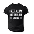thumbnail image 5 of Father Day Printed Fashionable Men Tennis T Shirt Casual Short Sleeve Crew Neck Soft Blend Top Summer Streetwear, 5 of 6