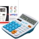 thumbnail image 1 of Calculadora OFIDIX oficina, solar y batería, LCD 12 dígitos, pantalla azul, 1 of 3