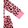 thumbnail image 5 of Infant Newborn Baby Girl 2 Piece Clothes Set Leopard Print Long Sleeve T-Shirt Tops Pants Trousers Outfits, 5 of 6