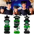 thumbnail image 2 of 9-Piece Prom Night Honeycomb Centerpieces, 2025 Graduation Table Decorations with Black & Silver Design, Ideal for High School And College Graduation Parties, Creating A Memorable Prom Atmosphere, 2 of 5