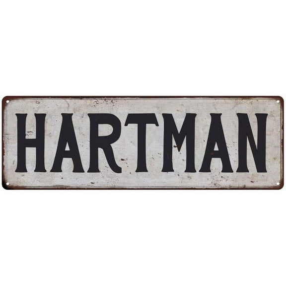 HARTMAN Vintage Look Rustic Chic Metal Sign 8x24 108240036717