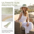 thumbnail image 3 of Terra Outdoor Summer Sun Hat for Women, UPF 50+ Fold Up Wide Brim Bucket Hat, Green, 3 of 6