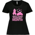 thumbnail image 3 of Inktastic Breast Cancer Awareness Month- October Women's Plus Size T-Shirt, 3 of 5