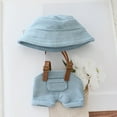 thumbnail image 5 of ​​LYINGF Handmade Premium Doll Overalls Set for 5.91-6.7inch Dolls - Complete Outfit with Hat & Glasses Accessories Ropa Para 17cm Dolls, Crafted Clothing for Collector Displays, 5 of 9