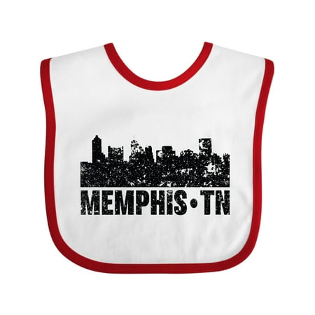 

Inktastic Memphis City Skyline with Grunge Gift Baby Boy or Baby Girl Bib