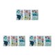 thumbnail image 2 of Monstrate 3 Pieces Luminous Sticker Glowing Wallpapers PVC World Kindergarten Decals Animal Self-adhesive Pasters Underwater Marine Type1 NO1, 2 of 6