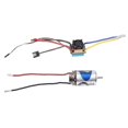 thumbnail image 1 of 550 Brushed Motor 37t 480a Waterproof Brushed Esc Speed Controller With 5v/3a Bec For 1:10 Rc Crawler Axial Scx10 Trx4, 1 of 5