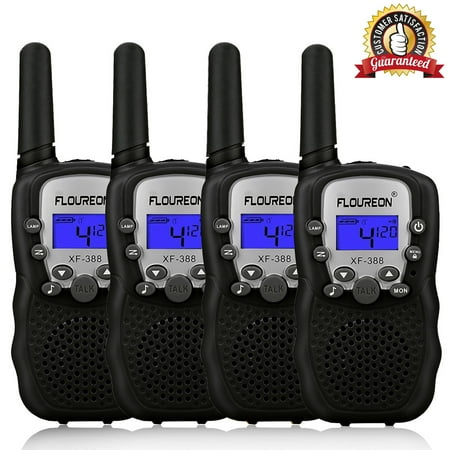 Kids Walkie Talkies, FLOUREON 22 Channel Two-Way Radio Best for Kids Long Range 3000M Handheld Outdoor Interphone/Portable Toy Radio Transceiver(4 (Best Two Way Radios For Distance)