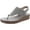 Grey, variant on Journee Womens Mckell Wedge Heel Buckle Sandals