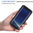 thumbnail image 2 of REQO Samsung Galaxy S8+ Plus Case, IP68 Waterproof Dustproof Shockproof Case with Built-in Screen Protector, Full Body Sealed Underwater Protective Clear Cover for Samsung S8 Plus (Black), 2 of 8