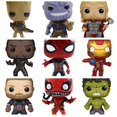 thumbnail image 2 of Figura de vinilo de Marvel Groot Thanos Ironman Spiderman Thor Capitán América Venom Hulk Pantera Negra, 2 of 5