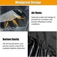 thumbnail image 6 of HOMEYA Riding Lawn Mower Cover, Heavy Duty 600D Waterproof Oxford Tractor Cover UV & Dust & Water Resistant, Universal Fit Decks up to 54" with Drawstring & Storage Bag, Black, 6 of 8