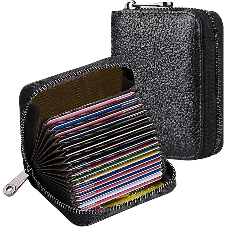 Luxury Multi-function Wallet Multi-slot Card Holder Zipper Coin Purse PU Money Bag Purse Cardholder