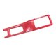 thumbnail image 2 of Cubierta del panel de la palanca de cambios del coche, duradera, de fácil instalación, compatible con JL Fibra de carbono roja, 2 of 7