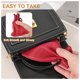 thumbnail image 3 of Uxcell 1 Pcs Bolsa de Cuerda, Monedero de Cuero, Billetera para Mujeres, Bolsa de Cuero para Hombres, Para Joyería, Llaves, Almacenamiento de Monedas (Rosa), 3 of 7