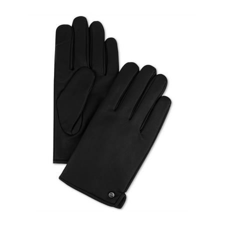 Calvin Klein Mens Faux Leather Gloves black L/XL | Walmart Canada