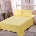 thumbnail image 1 of Yellow 1 Person 100% Cotton Flat Sheet 200X230 Cm-Cotton Bed Sheets, No Elastic Band, 1 of 5