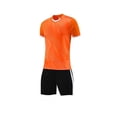 thumbnail image 5 of Zpanxa Boys Teal V-Neck Stripe Soccer Jersey and Navy Shorts Set 2 Piece Athletic Uniform Outfit, 5 of 5