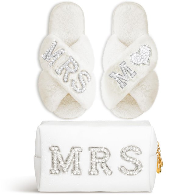 Zapatillas Xtinmee con inicial de boda personalizada para novia MRS
