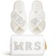 thumbnail image 1 of Zapatillas Xtinmee con inicial de boda personalizada para novia MRS, 1 of 6