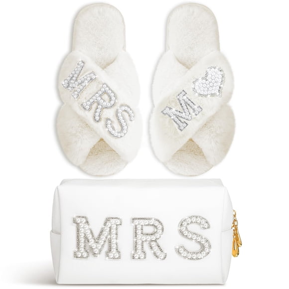 Zapatillas Xtinmee con inicial de boda personalizada para novia MRS
