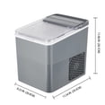 thumbnail image 4 of Mainstays Portable Countertop Ice Maker, 26 lbs Per Day, Compact Ice Machine with Quick Ice Cycles, No Plumbing Required, Grey, 4 of 12