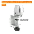 thumbnail image 2 of Unique Bargains Support de Support de Partition 2 Pack Pince Réglable pour 3,2-9mm d'Épaisseur, Ton Argent, 2 of 5
