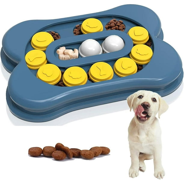 Juego de inteligencia para perros juguete para perros con comedero lento juguete interactivo educativo para perros pequenos y grandes comida para perros Dispensador de juguetes Walmart en linea
