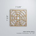 thumbnail image 2 of Ekena Millwork 7 3/8"W x 7 3/8"H x 3/8"T Extra Small Edinburg Decorative Fretwork Wood Wall Panels, Birch, 2 of 6