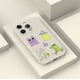thumbnail image 3 of Elegante y moderno: cubierta de teléfono plateada multicolor de doble capa esmerilada con ilustraciones extravagantes para iPhone 15 Pro Max 14 13 12 Pro 11, 3 of 4