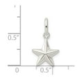 thumbnail image 3 of 925 Sterling Silver Hollow Polished Star Charm 18x12mm Wide Pendant Necklace for Women - 1.1 Grams, 3 of 5