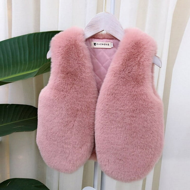 Childrens outlet fur vest