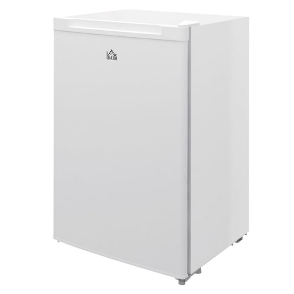 3 Cu Ft Upright Freezer - Small Reversible Door Freezer with Adjustable Thermostat for Apartment, Dorm, Office, White