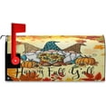 thumbnail image 5 of Autumn Gnomes Maple Leaves Mailbox Cover Happy Fall Mailbox Covers Magnetic Large Oversized 25.4" X 20.8" Mailbox Wraps Post Letter Box Cover Garden Decorations, 5 of 6