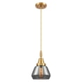 thumbnail image 3 of 447-1P-PN-G173 Innovations Lighting Fulton - 1 Light Cord Hung Mini Pendant-7 Inch Wide and 10.13 Inch Tall-Polished Nickel Finish-Light Smoke Glass, 3 of 7
