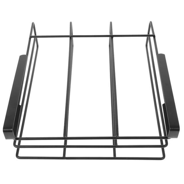 IDEANATEGRATE Rack Colgante Bajo Gabinete Negro Para Cocina Con Barra Para Colgar Utensilios