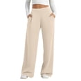 thumbnail image 2 of Women's Casual Elastic Waist Stretchy Pants with Pockets for Spring Summer, 2 of 8