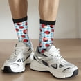 thumbnail image 4 of Uemuo Flowers and Lady Bugs Pattern Women's Crew Socks, Soft Durable Breathable Moisture-Wicking with Odor Control Cotton socks, 4 of 9