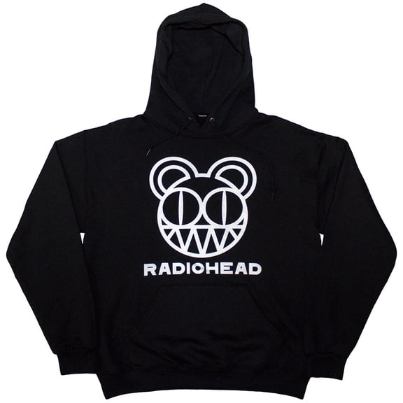 Radiohead Unisex Pullover Hoodie Sweatshirt Bearhead (Black)