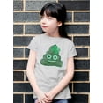 thumbnail image 2 of Lucky Clover - Emoji Poo Graphic Youth's T-shirt, 2 of 4